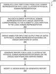 Logic partition reporting for integrated circuit design