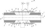 Die for casting junctions of a coating of a pipeline