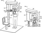 Adjustable lower shelf on an X-ray unit