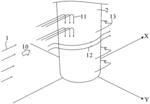 Power generating system using current around structural body