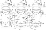 Suction line arrangement for multiple compressor system