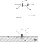 STANCHION OR POST WITH A SPRING-LOADED ASSEMBLY