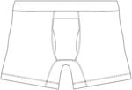 Men's underwear with triple fly construction