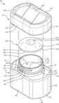 Container assembly with locking closure