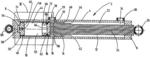 Hydropneumatic piston-cylinder assembly