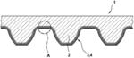 Toothed belt having a woven fabric layer and method for making the same