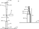 Bladeless wind turbine with a telescoping natural frequency tuning mechanism