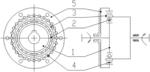 Cycloidal pin wheel harmonic transmission device