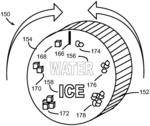 Refrigerator with variable ice dispenser