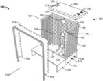 Apparatus coupled to an air-circulating device to reduce temperature of a room or surrounding