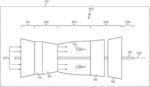 Compressor section of gas turbine engine including shroud with serrated casing treatment