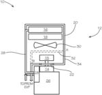 ENGINE DAMPER COOLING UTILIZING CAB A/C CIRCUIT