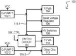 Nonvolatile memory devices, systems and methods with switching charge pump architectures