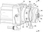 Stretch film dispenser for orbital pallet wrappers