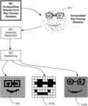 Method of modifying ray tracing samples after rendering and before rasterizing