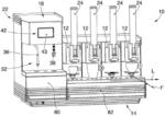 Modular machine for preparing beverages from capsules