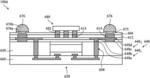 Package structure having line connected via portions