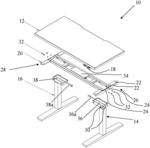 Motorized adjustable height table