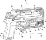 Articulated trigger guard blocking device