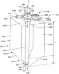 Build material container, and collection tube structure