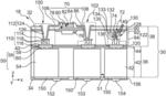 Photonic chip passed through by a via