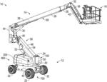 LIFT DEVICE WITH SPLIT BATTERY PACK