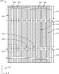 Trench walls, conductive structures having different widths and methods of making same