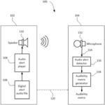 Audio alert audibility estimation method and system