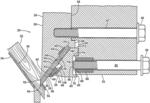 System of chipper knives and knife stops