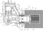 Stirling engine comprising a cooling tube on a working cylinder