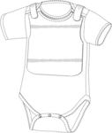 Garment with detachable bib