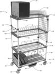 Dishware drying rack and method of directing and collecting water