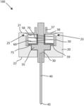 Twist lock compliant needle for detection of contact