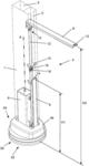 Locking System for the Rotating Foot of a Mast, Particularly for a Free Arm Standing Parasol