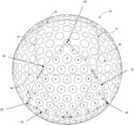 Dimple patterns for golf balls