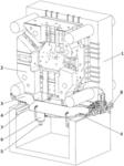 Bearing system for molds and method for regulating the position of a moving part of a mold using said bearing system