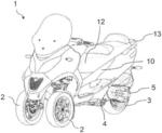 Motorcycle with sensorized storage container
