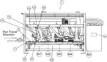 PAN CLEANER MACHINE WITH IMPROVED CLEANING MODULE, CONTROLLER AND METHODS OF SAME