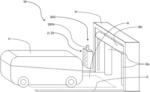 VEHICLE TREATMENT SYSTEM HAVING A SIGNALLING DEVICE, AND METHOD FOR DETERMINING AND DISPLAYING ENTRY INFORMATION