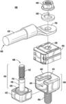 Single bolt fuse assembly with an electrically isolated bolt