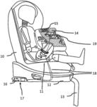 Child safety seat for attaching to a motor vehicle seat