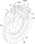 BRAKE CALIPER DEVICE HAVING AUTOMATIC PAD WEAR COMPENSATION MECHANISM