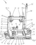 APPARATUS SUPPORT, IN PARTICULAR FOR FASTENING A MOBILE MEDICAL APPARATUS, AND MEDICAL ASSEMBLY HAVING SAME