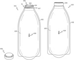 Multi-barrier bottles having tabbed preforms, and methods of forming the same