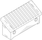 Wedge block for a pipe support system