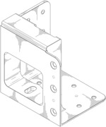 Corner bracket fitting for use in an attachment system