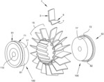 Turbomachine stage and method of making same