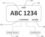 DYNAMIC LICENSE PLATE FOR DISPLAYING/OUTPUTTING LICENSE PLATE INFORMATION/DATA