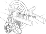 ELECTROMECHANICAL DERAILLEUR FOR COAXIAL ASSEMBLY