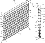 Covering for an architectural feature having a bottom rail leveling mechanism